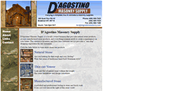 Desktop Screenshot of dagostinomasonry.com