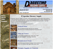 Tablet Screenshot of dagostinomasonry.com